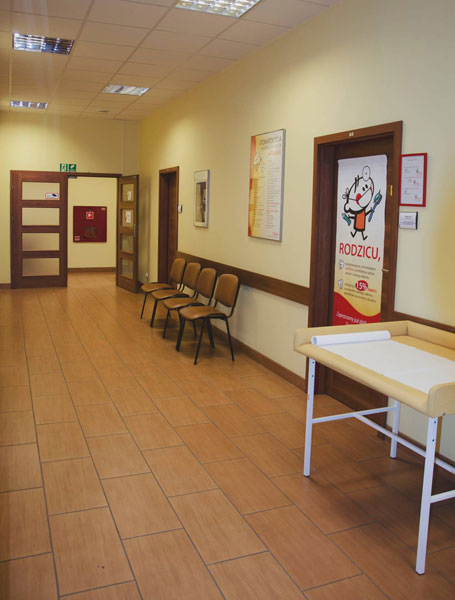 Poczekalnia i gabinety